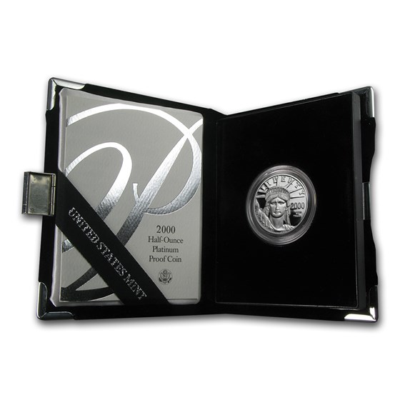 2000-W 1/2 oz Proof Platinum American Eagle (w/Box & COA) 2000-W 1/2 oz Proof Platinum American Eagle (w/Box & COA)